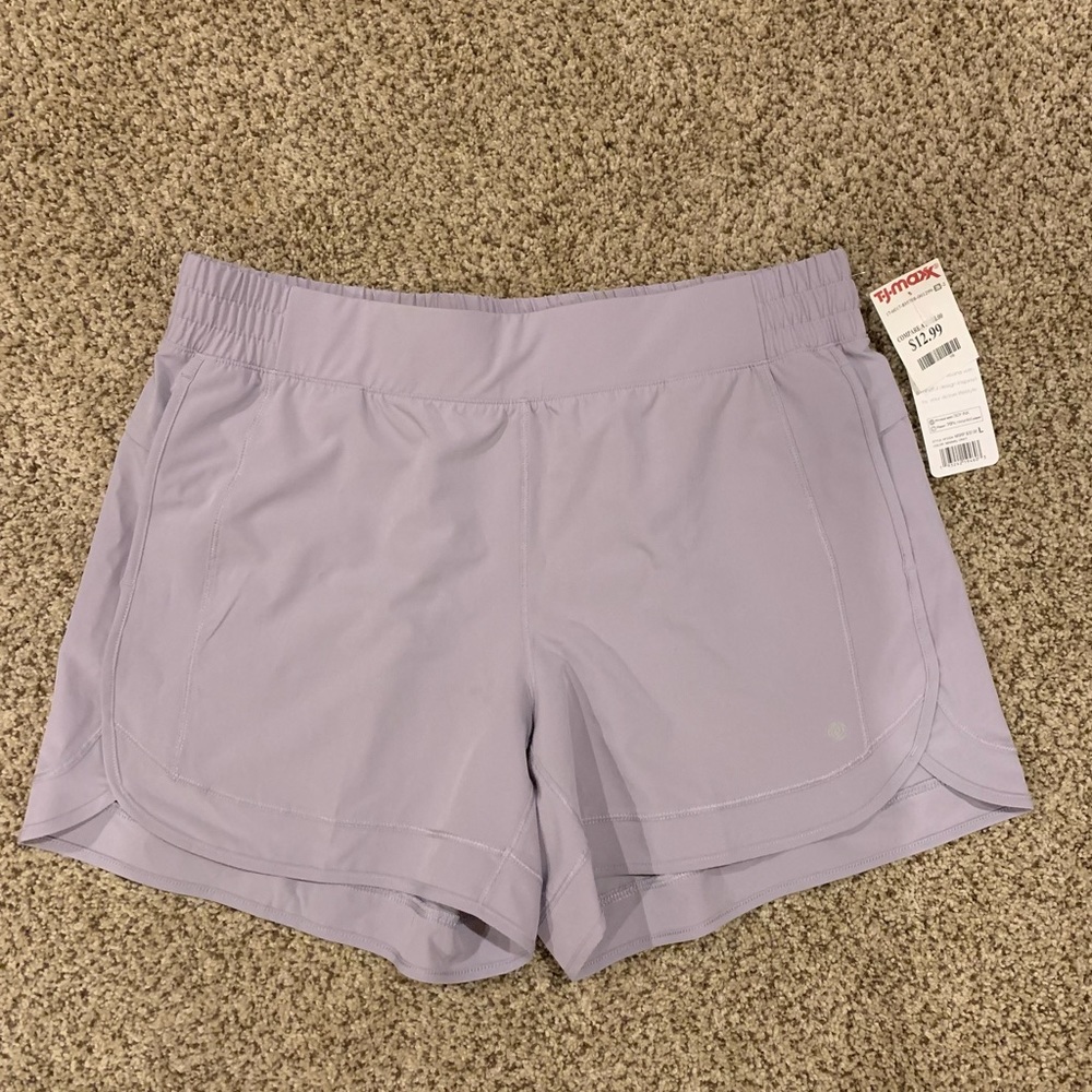 Apana light purple active shorts